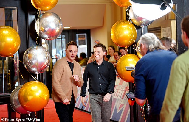 And Ant and Dec looked raring to go, making an immediate beeline to the crowds of waiting fans to hand out autographs and selfies