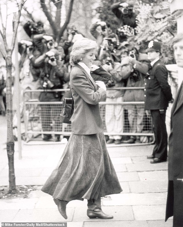 The late Princess of Wales attending Harry's school play in 1988