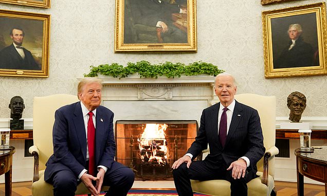 Trump tells Biden 'politics is tough' as they hold historic White House meeting after his