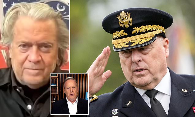 Steve Bannon urges Trump to rip apart the FBI and return Mark Milley to active duty so he