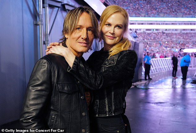 Kidman has been married to Keith Urban since 2006 and the pair share two daughters (pictured last month)