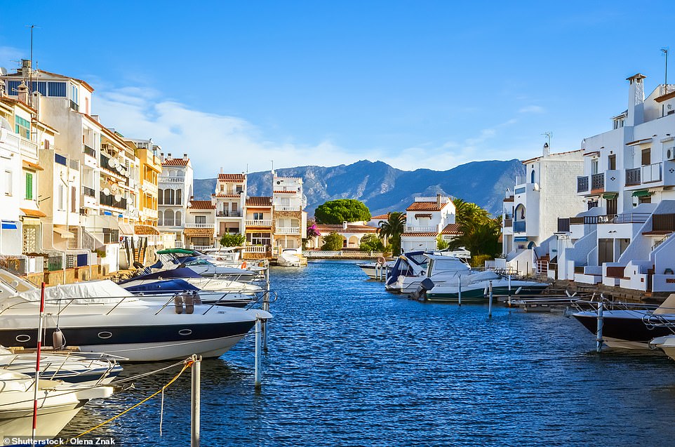 Empuriabrava (pictured) is a town in Spain's Costa Brava with a 22km/13.6-mile-long network of canals and was built on swampland in the 1960s and 70s. While it's not a historic destination, Empuriabrava has 'a lot to offer for those seeking a relaxed beach holiday', says Costa Brava Lifestyle