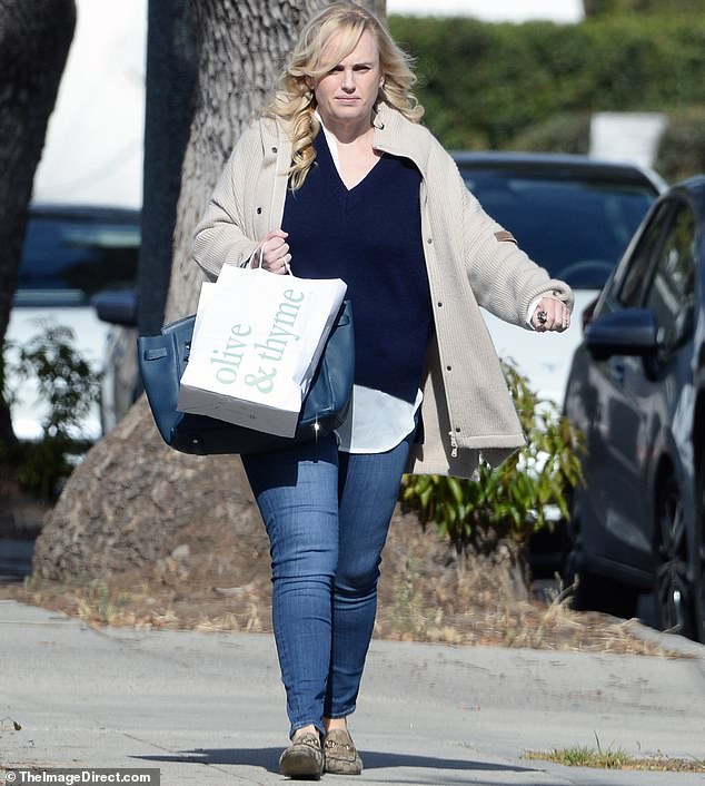 Rebel Wilson, 44, pampered herself as she got her hair done during a relaxing outing in Los Angeles on Tuesday