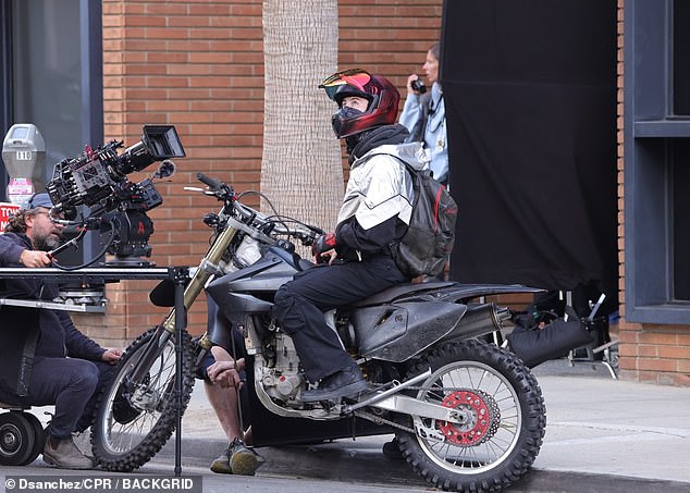 Barry looked like a natural while sitting atop the bike