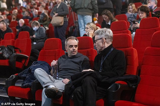 Souza was spotted sitting in the theater with the festival's artistic director Marek Zydowicz, as a few hundred audience members filled packed into the theater