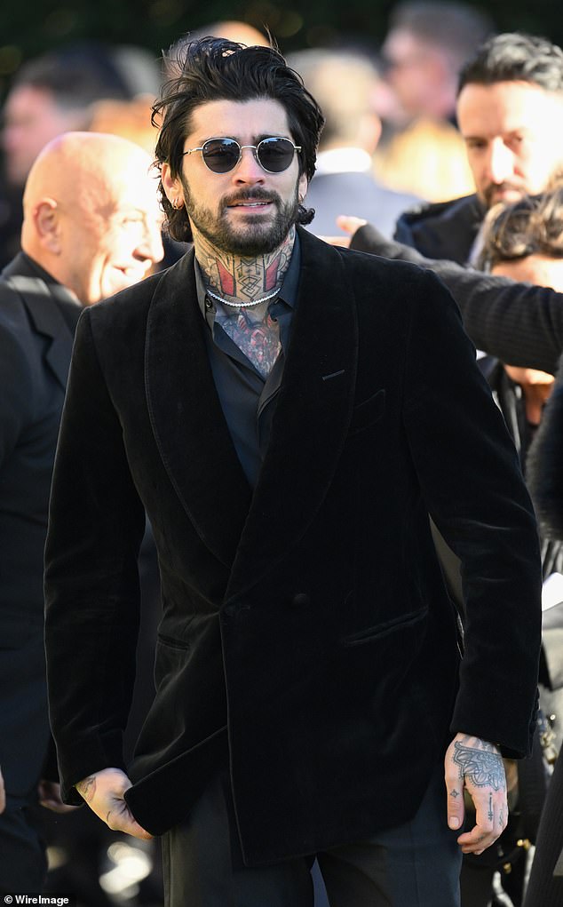 One Direction star Zayn Malik departs the funeral for Payne