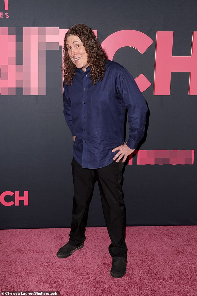 Weird Al Yankovic was also on hand for the festivities in LA as he made his way down the red carpet rocking his signature curly mane