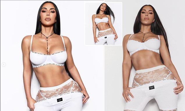 Kim Kardashian fans outraged as she wears a rosary while pulling down her underwear for