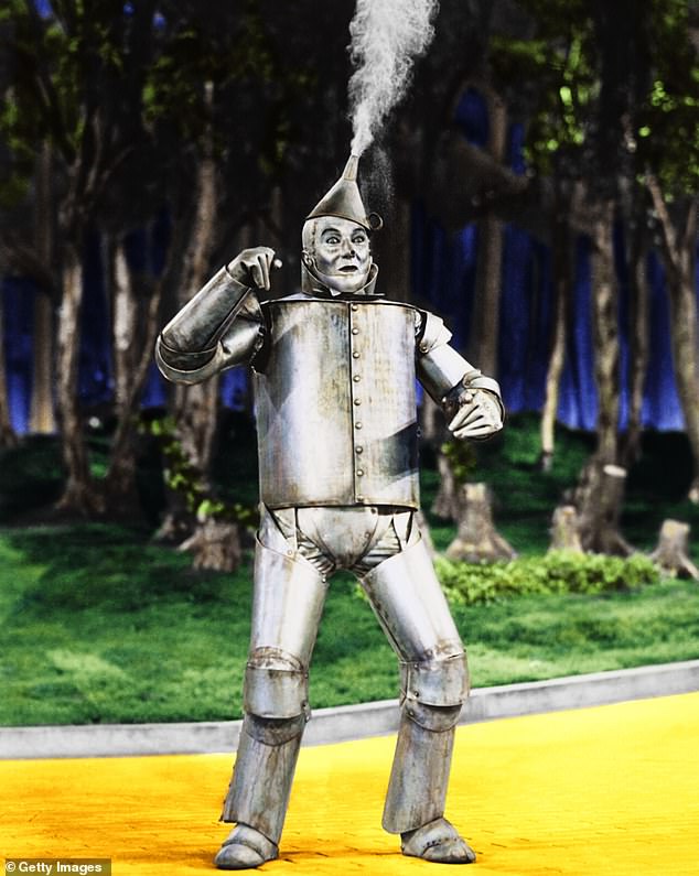 Each time the Tin Man's make-up was applied or touched up, Ebsen was inhaling toxic fine grains of the metal which coated the inside of his lungs and stopped oxygen reaching his blood.