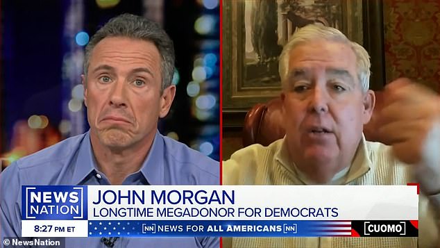 Top Democratic donor John Morgan, a wealthy attorney, ripped into Vice President Kamala Harris for churning through campaing funds