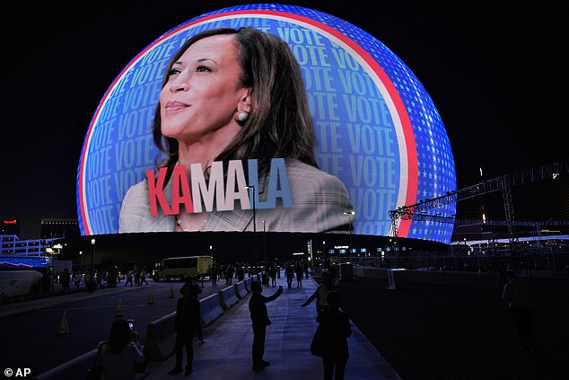 Morgan ripped the campaign for paying to put Harris's face on the Las Vegas Sphere, in an eye catching ad in battleground Nevada