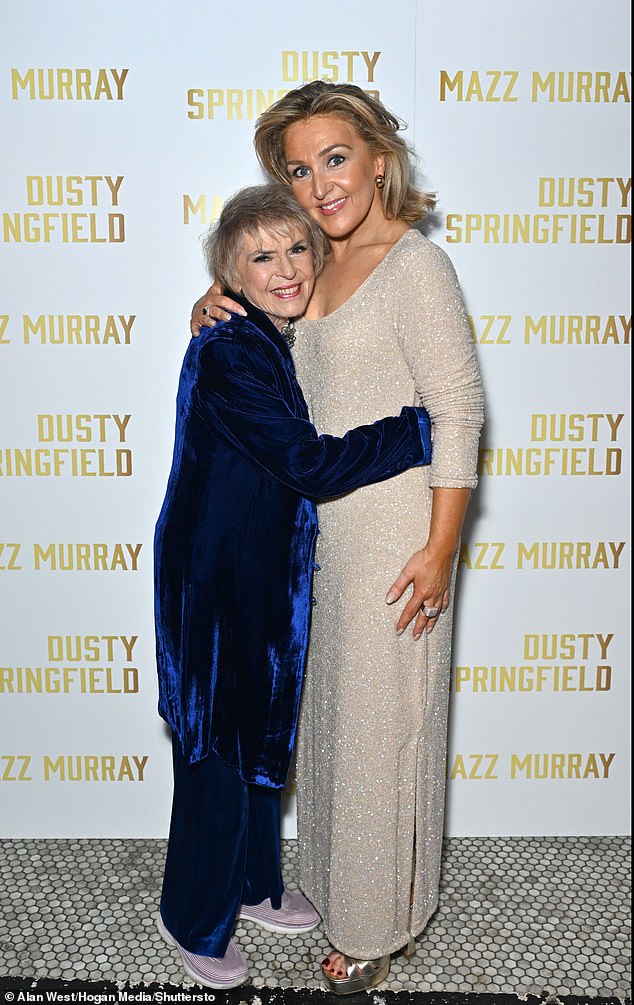 In another sweet snap, Mazz could be seen embracing Gloria Hunniford in a hug as they posed for several snaps