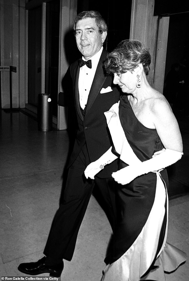 The couple was pictured at the Ritz Carlton Hotel in Washington D.C. in December of 1987