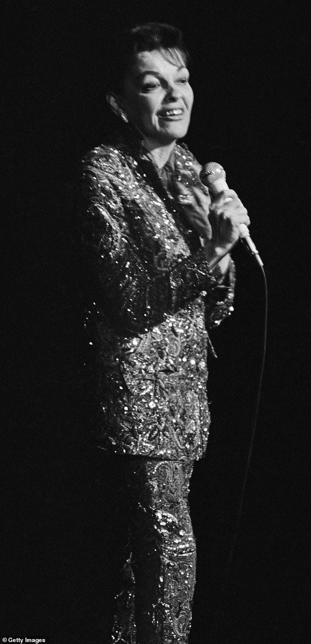 Pictured: Judy Garland performing at The Talk of the Town nightclub, Charing Cross Road, London, 31 December 1968