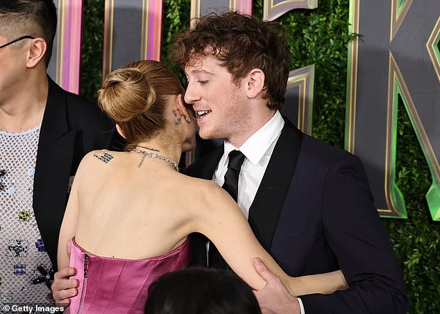 The pair shared an embrace during the New York premiere of Wicked, after trying to keep their relationship low-key