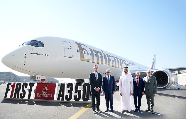 Emirates has unveiled its first-ever Airbus A350 ¿ the first new aircraft type to join Emirates¿ fleet since 2008