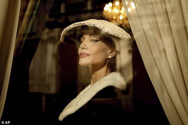 In her interview she discussed how she used her upcoming role as opera singer Maria Callas in a new biopic to deal with her pain; seen in a still from Maria