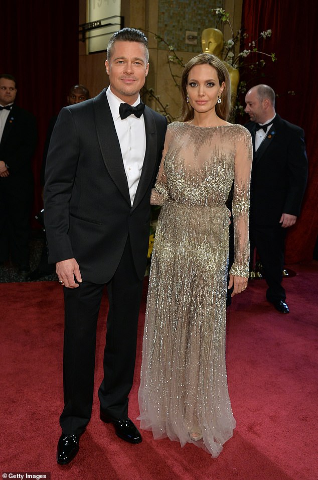 Jolie split from her film star husband after a disputed incident on a plane in 2016; the former duo seen in 2014