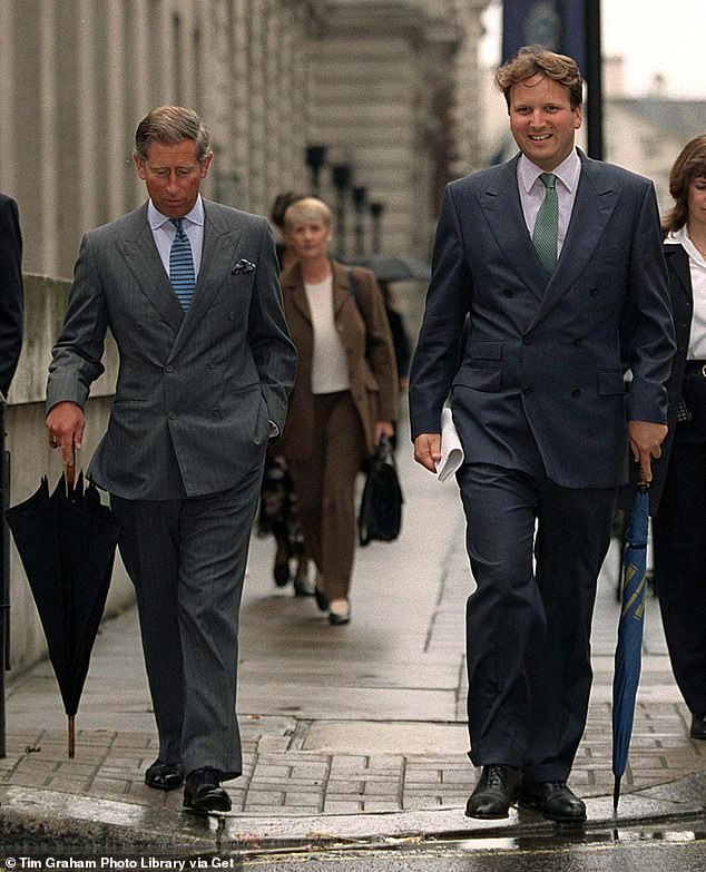 Bolland was known as the Prince's 'golden boy' and due to his extraordinary influence was labelled by The Daily Telegraph as 'the real power behind the future King of England' (pictured with Charles)