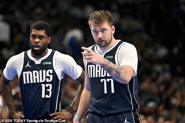 Luka Doncic's (right) wage also gets nowhere near Rain's astronomic 2024 earnings