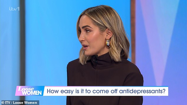 Drawing on her own experience, Frankie explained: 'I started taking antidepressants when I was about 18 and I still ended up in hospital when I was about 21'