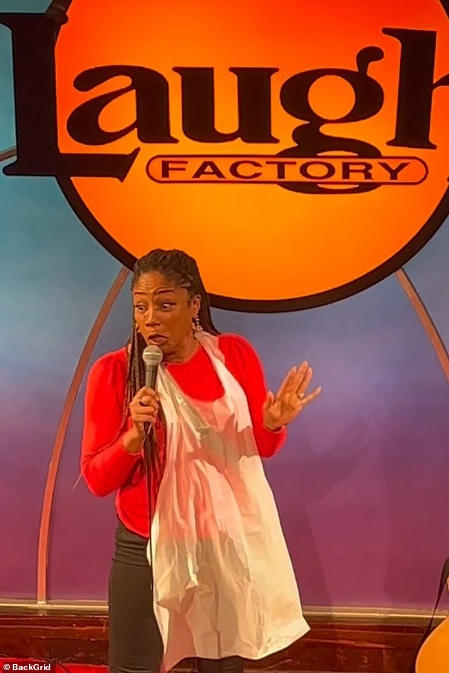 Tiffany Haddish returned to the world-famous Laugh Factory, one year after she was arrested following her Thanksgiving performance at the comedy venue for a suspected DUI