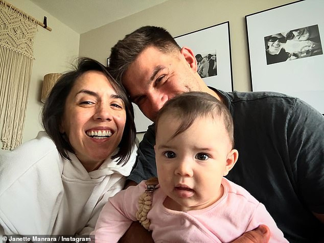 The professional dancer, 40, and her husband Aljaz Skorjanec, 33, welcomed their baby daughter Lyra in July last year