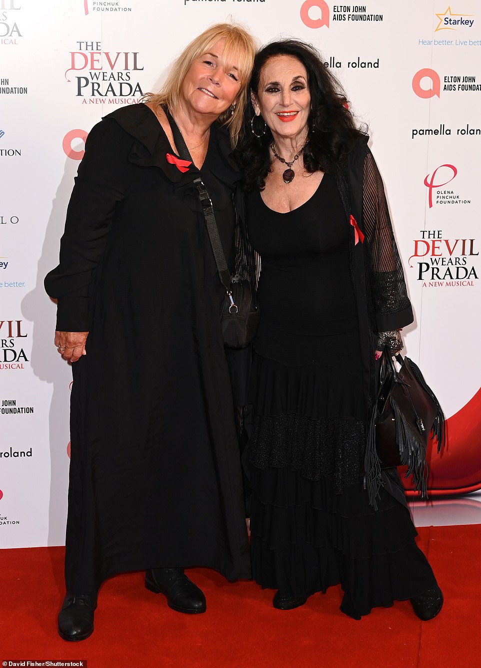 Loose Women's Linda Robson, 66 (L) attended the premiere with her Birds Of A Feather co-star and pal Lesley Joseph, 79 (R)