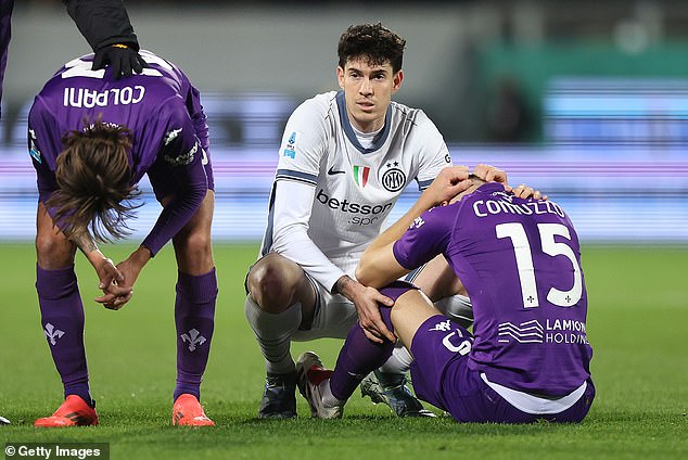 Players from both teams were left in shock on the pitch as medical staff tended to Bove