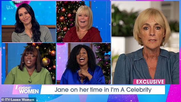 Speaking to Christine Lampard, Judi Love, Brenda Edwards, and Linda Robson, Jane revealed when she first landed on the beach, after jumping out of a helicopter, she had to decide who she wanted as her teammate