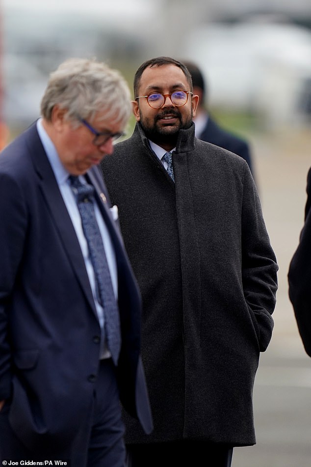 His Majesty's Ambassador to Qatar, Neerav Patel, at London Stansted Airport today