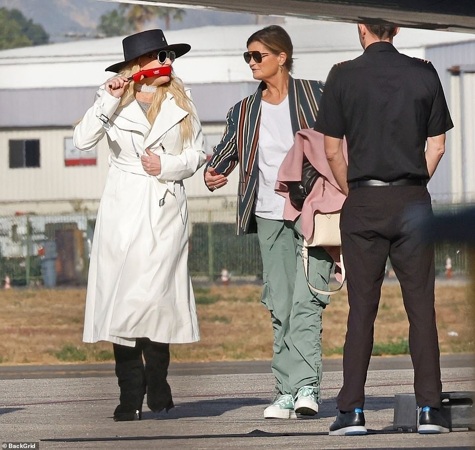 The star was jetting off with friends for her 43rd birthday