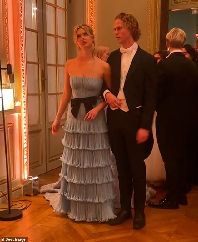 Gwyneth Paltrow's daughter, Apple Martin, 20, was seen rolling her eyes at her date, Count Leo Henckel von Donnersmarck, who accompanied her to a debutante ball in Paris over the weekend