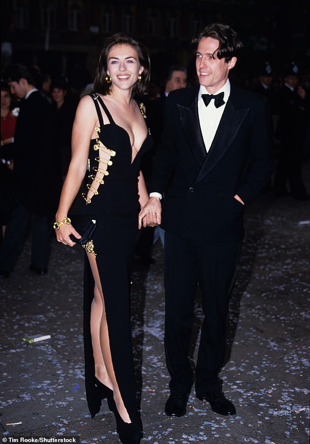 The actress and model became a household name overnight thanks to the extravagant Versace gown she wore for the UK premiere of Four Weddings And A Funeral in 1994