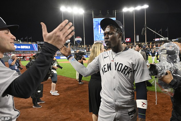 The infielder's first season in New York ended with an appearance in the World Series