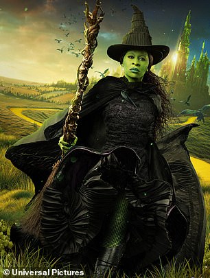 Cynthia Erivo as the Wicked Witch of the West, Elphaba Thropp