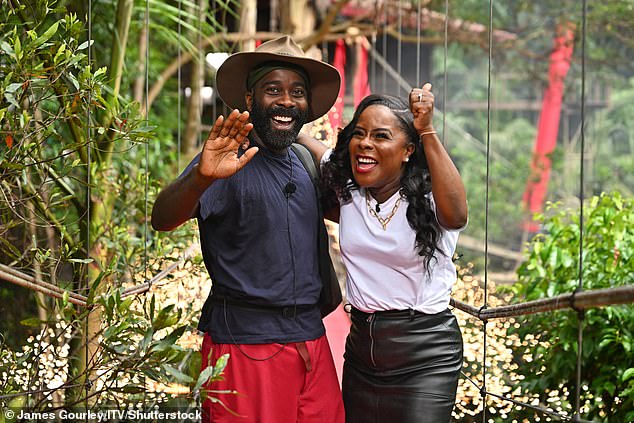 After two weeks in the Australian jungle living off rice and beans, Melvin, 44, was unable to secure the public vote and was greeted by his sister, Toyah