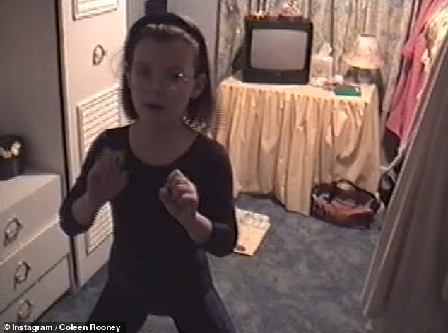 In the fun video, a young Coleen could be seen dancing around her bedroom to the Spice Girls hit Stop, replicating some of the band's most famous moves