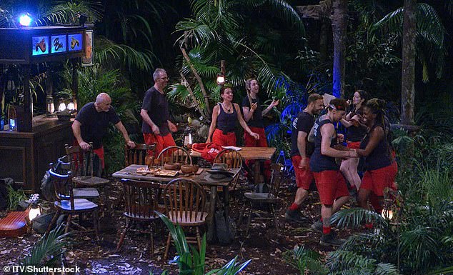 After showing off her dancing skills in Tuesday's episode Coleen and the rest of the camp enjoyed a night at The Jungle Arms