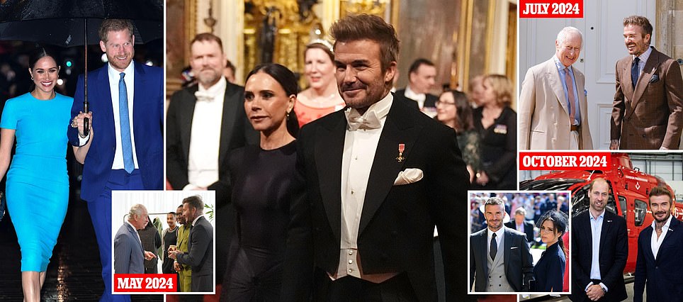 How David Beckham became the royals' right-hand man! After his friendship with Harry