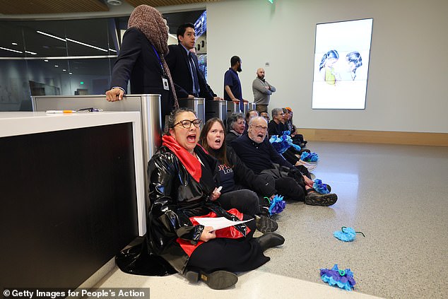 In July more than 150 protesters from the People's Action Institute campaign group gathered outside UHG's headquarters in Minnetonka, Minnesota, in what became a fiery demonstration