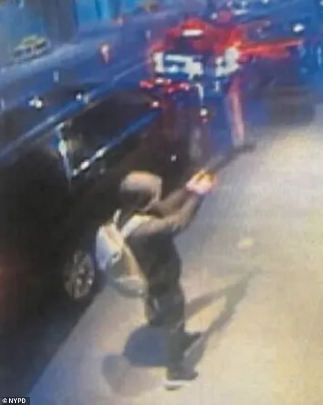 With the suspect still at large, the NYPD announced a $10,000 reward to anyone with information regarding the shooting and released two images of the suspect