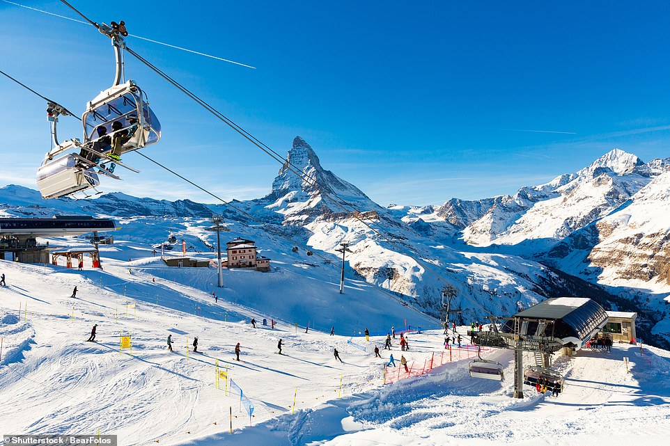 The most expensive resort, the study reveals, is Zermatt (£1,346) in Switzerland, once again