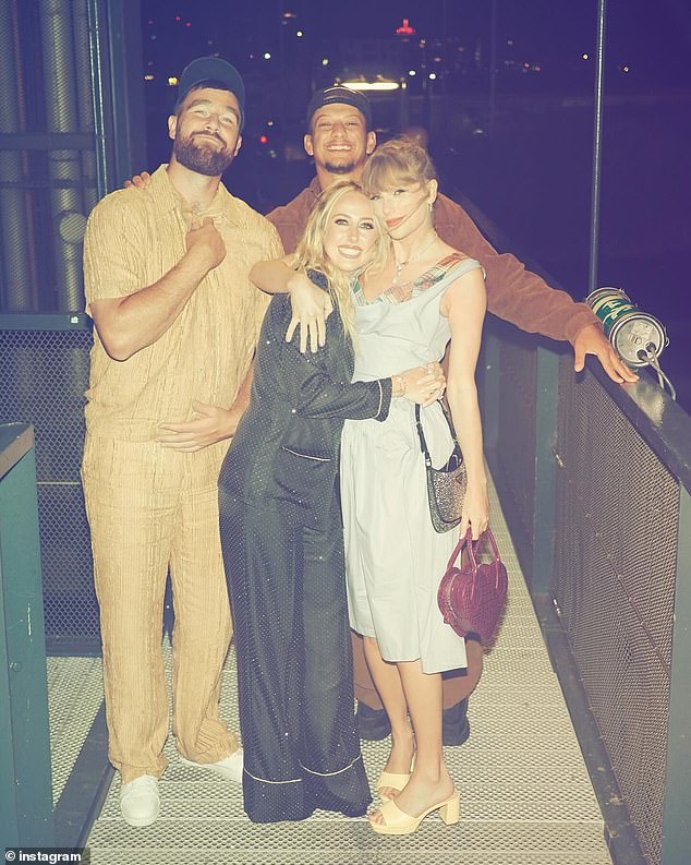 It is unclear whether Kelce, Swift and pals were heading out to a separate Kansas City party