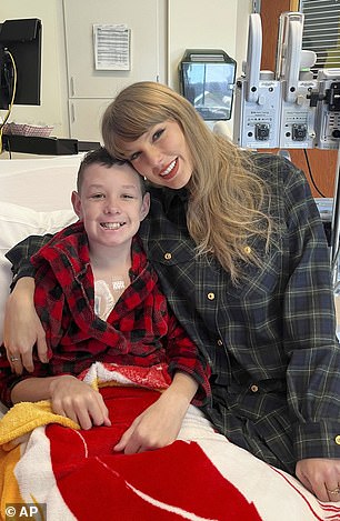 Swift has been in Kansas City this week and visited sick children in a local hospital