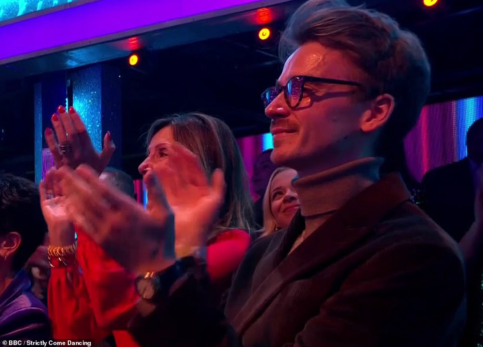 Dianne's boyfriend and former Strictly contestant Joe Sugg proudly applauded her victory