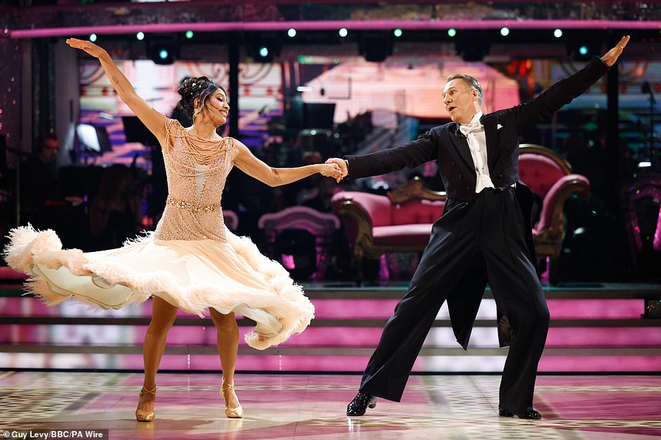 A Strictly spokeswoman said: 'Paul is unwell today unfortunately. He will be very much missed and is sad he couldn't make it' (pictured on the show with partner Katya Jones)