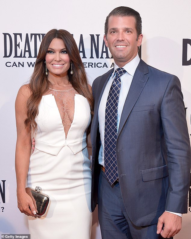 Don Jr. and Kimberly Guilfoyle have been together for years and were engaged. When images began to emerge of Trump with Anderson, the two were still publicly in a relationship, but had not been seen together for weeks