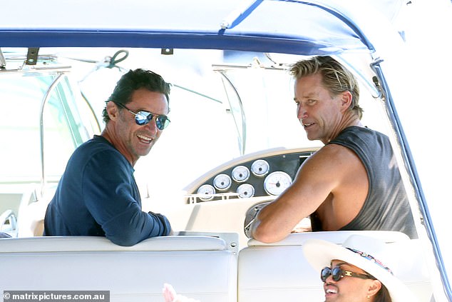 It was clear that Jackman was in his element, enjoying the scenic cruise with his loved ones