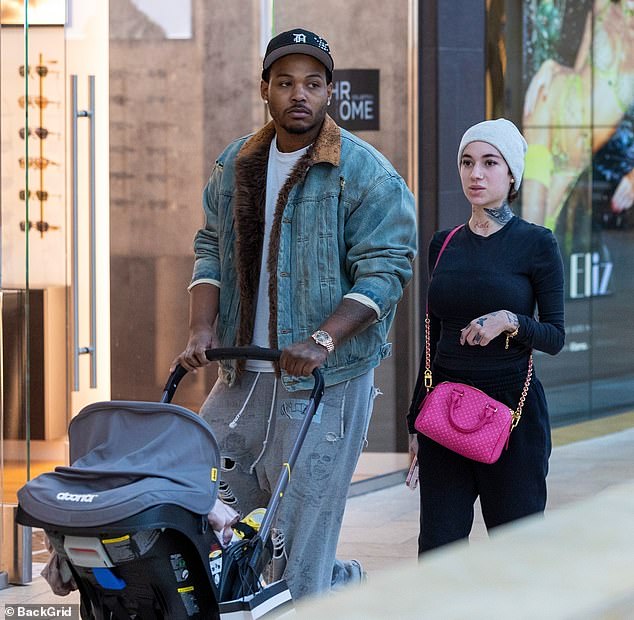 On Monday, the star was pictured stepping out with her boyfriend Le Vaughn and their nine-month-old daughter, Kali Love in Woodland Hills